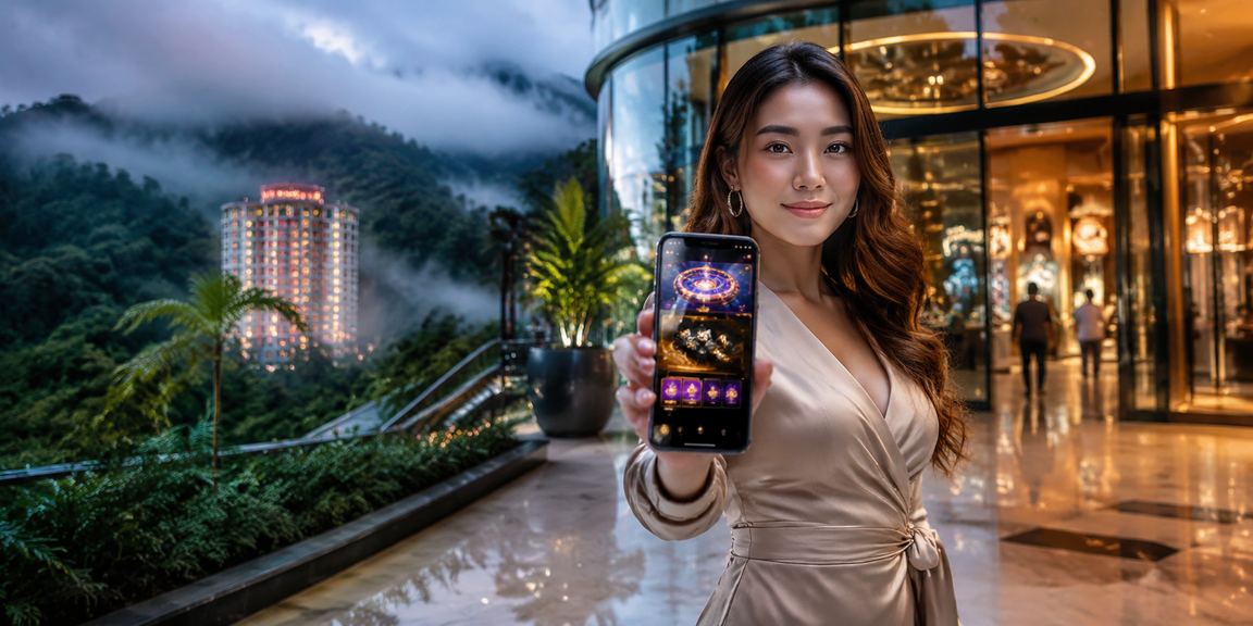 Pemain di Genting Highlands membuat deposit untuk pertaruhan esport dengan gaya Melayu tempatan